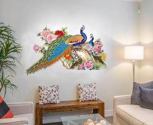 Newway Decals 60 cm New Way Decals-Wall Sticker (9659) ''Royal Peacock design'' Removable Sticker