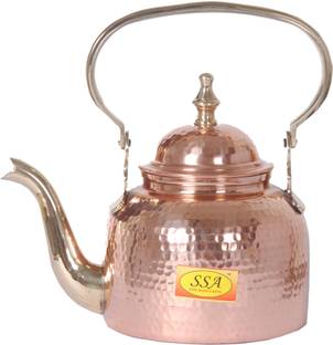 Shivshakti Arts 1.3 L Copper Kettle Jug