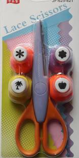 BestUBuy Zig zag Craft Scissor with 4 small Punch Scissors