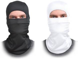 Gajraj Black, White Bike Face Mask for Men & Women