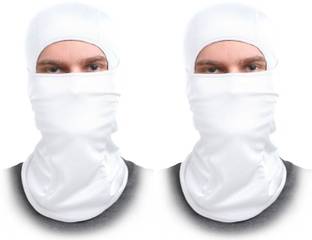 Gajraj White Bike Face Mask for Men & Women