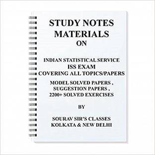 Study Materials For Indian Statistical Service Iss [ Pack Of 8 Books ] Exam 