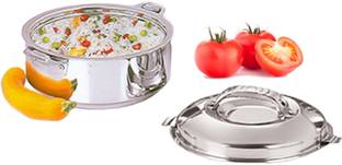 KUBER INDUSTRIES Casserole/HotPot,chapati box/chapati container/hot case in Stainless Steel 3500 ML (Cass45) Thermoware Casserole