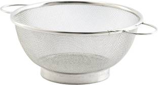 KUBER INDUSTRIES Stainless Steel Double Mesh Fruits/Vegetable Basket Strainer Set of 1 Pc (Code-VB30) Colander