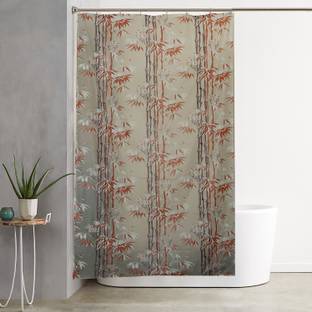 KUBER INDUSTRIES 213 cm (7 ft) PVC (Polyvinyl Chloride) Shower Curtain (Pack Of 2)
