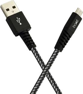 boAt Reversible Micro USB 2 A 1.5 m Micro USB Rugged V3 Black