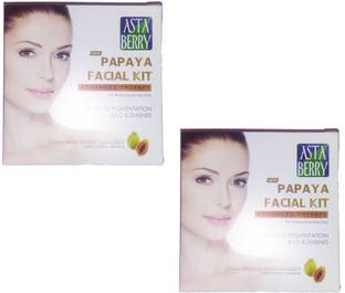 ASTABERRY Papaya Facial Kit 33g Pack Of 2