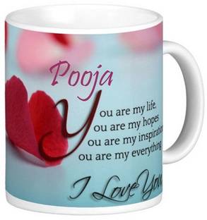 Exocticaa Pooja Love S006 Ceramic Coffee Mug