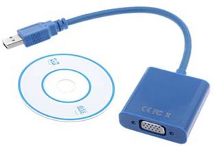 PremiumAV USB 3.0 to 15 pin VGA female Conveter Adapter, supports Multi-monitor , windows PC Laptops USB Adapter