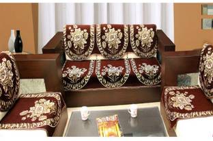 Mayur7Star Cotton Floral 3+2 Seater Sofa Cover