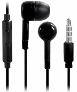 blutech COMPATIBLE FOR XIaomI Mi Ctrl v4S/Mi .MI NOTE4. NOTE3 and A1. REDMI NOTE 5 PRO In Ear Wired Earphones With Mic Wired Headset with Mic (BLACK in the Ear) Wired
