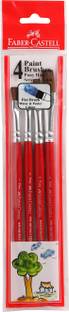 FABER-CASTELL 4 Pony Hair Brushes Flat