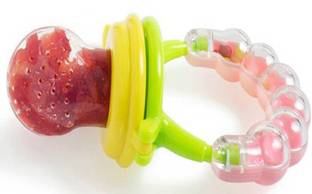 Anzal Fresh Fruit Vegetables Food Nibbler Cum Rattle Teether Rattle teether Rattle