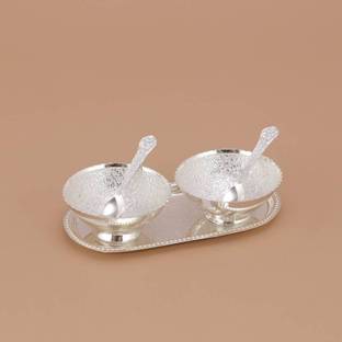 Arsalan Silver Plated Serving Bowl Silver Handcrafted