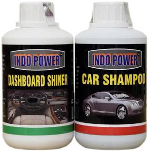 INDOPOWER CAR SHAMPOO 250ml. + DASHBOARD SHINER 250ml. Car Washing Liquid