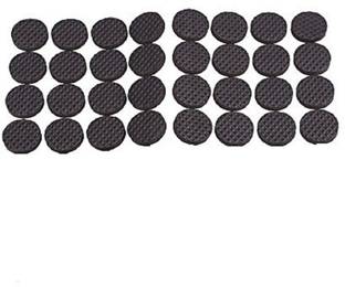 Iktu Self Adhesive Round Felt Pads Non Skid Floor Protector Furniture Sofa Furniture Chair Balance Pad Noise Insulation Pad Floor Bumper - 38mm (32 Pieces) Adhesive
