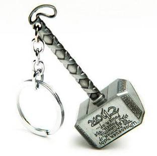 BOOSTY Hammer Silver Locking Key Chain (Silver) Locking Key Chain