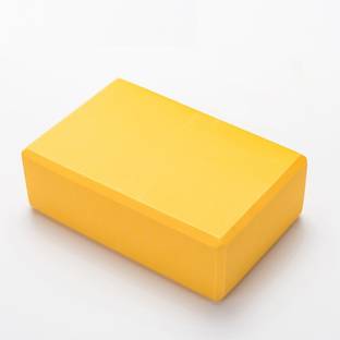 Fitguru Yoga Blocks Yellow (Size: 22.8x15x7.6 cm) 2 Piece Set Yoga Blocks