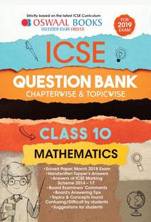 Oswaal Icse Question Bank Class 10 Maths Chapterwise & Topicwise