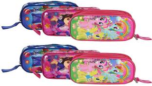 IRIS Multicoloured Multipurpose Cartoons Art Canvas Pencil Boxes