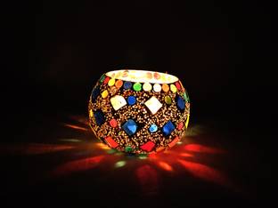 Gojeeva Festive Glass 1 - Cup Tealight Holder