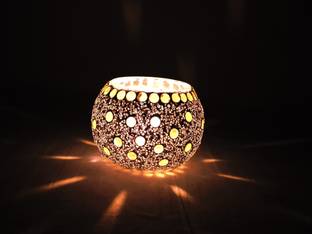 Gojeeva Festive Glass 1 - Cup Tealight Holder