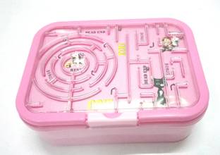 Generic Tiffin Box With Game On Top With 1 Mini Container & 1 Spoon & Fork 1 Containers Lunch Box