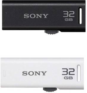 SONY USB Flash Drive USM32GR (Pack Of 2) 32 GB Pen Drive Compatible with Netbook, Gaming Console, Desktop Computer, Audio Player, Television, Laptop USB 2.0 Plastic Case