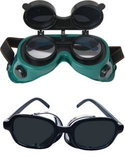 JON BHANDARI welding goggles and jali model black pack of 2 jon bhandari welding googles and jali model black goggles pack of 2 Welding  Safety Goggle