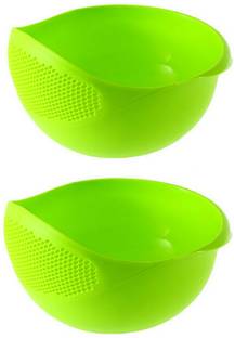 skyline enterprise Rice, Grains, Vegetable & Fruit Wash Bowl Colander