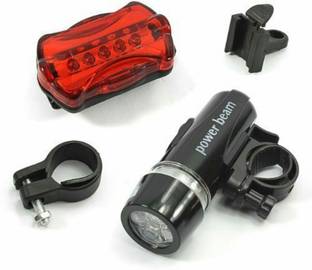 cycle world  Bicycle Cycle Front Head Light Headlight, Rear Laser Tail Light LED Front Rear Light Combo