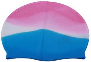 Leosportz Unisex-Kids & Adults Adjustable Plain Flat Silicone Swimming Cap Swimming Cap