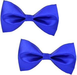 Qtsy Bow Royal Blue Solid Men Tie