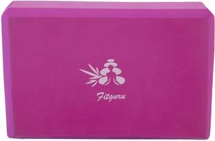 Fitguru Yoga Blocks Pink (Size: 22.8x15x7.6 Cm) 2 Piece Set Yoga Blocks