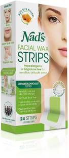 NAD'S Hypoallergenic Facial Wax Strips ( Pack of 2 ) Wax