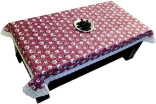 LooMantha PVC (Polyvinyl Chloride), Plastic 4 Seater Printed Table Cover