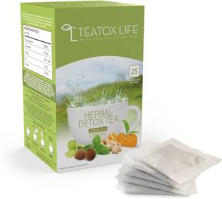 Teatox Life Detox Tea Herbs Green Tea Bags Box