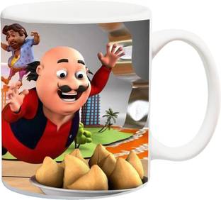 Stylotrendz Motu aur Patlu with characters coffee Ceramic Coffee Mug