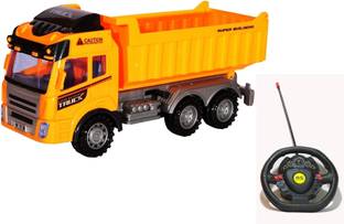 IndusBay Remote control Garbage Truck Construction Automobile Vehicle RC Dumper Truck construction Toy for kids