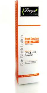 Leeya Sunscreen - SPF SPF 30 PA+++ SUN BLOCK LOTION MATTE FINISH
