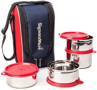 Signoraware fresh steel launch box 4 Containers Lunch Box