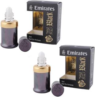 Emirates Black Floral Attar LONG LASTING PACK OF 2 PC Floral Attar