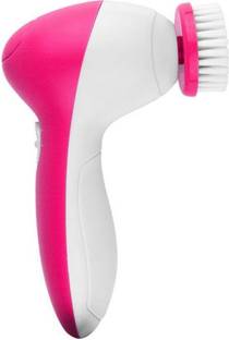 MOBONE 5 in 1 Multi-Function Portable Facial Skin Care Electric Massager/Scrubber with Facial Latex Brush Cosmetic Sponge Z05