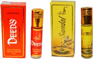 Almas Fascinating DEEDS HOT and SANDAL pocket Floral Attar
