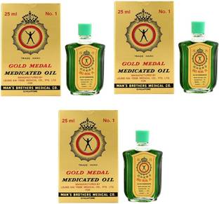 Gold Medal # Imported Medicated Oil Premium[ Pack of 3 ] Liquid