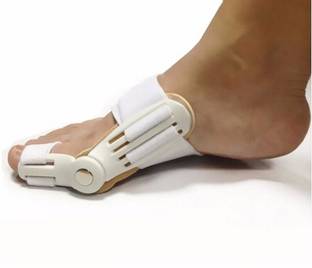 AVB Original New High Quality 1 Pcs White Universal Size Toe Thumb Straightener Bunion Splint Movable, Protection And Correction For Feet Thumb Support Hallux Valgus Orthotics Thumb Corrector- Bandage Design For Men Women Boy Girl Senior