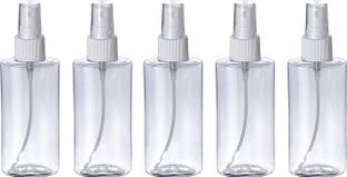 Confidence Empty Spray Bottle for Face / Face Rose Water Store Empty Bottle (Set Of 5) 150 Ml Bottle 100 ml Bottle