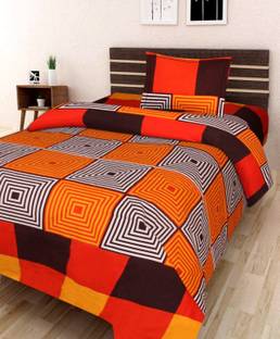 Urban Home 140 TC Polycotton Single 3D Printed Flat Bedsheet