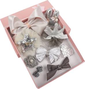 Yellow Bee Silver Hair Clips Set Hair Accessory Set