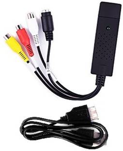 AVB  TV-out Cable USB 2.0 Easycap Easier Cap 4 Channel DC60-008 Tv Dvd Vhs Video Adapter Capture Card Audio Av Capture Support Windows Xp/7/Vista 32 Win 10- Video And Audio Capturing Device directly from TV